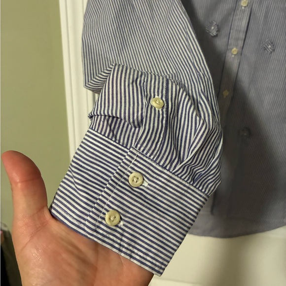 A newday Navy Striped Button Down Shirt - Picture 3 of 6